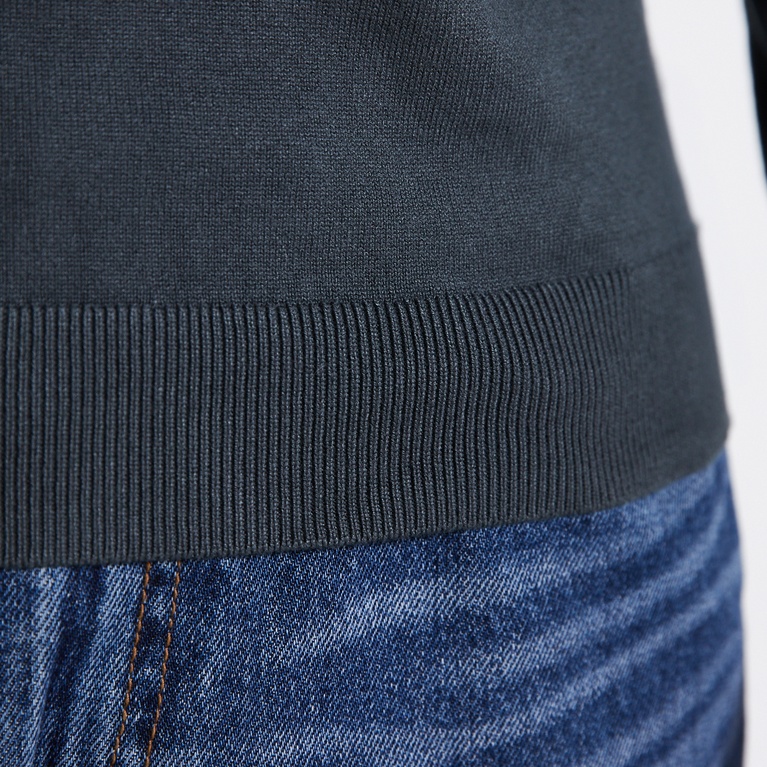 Half-zip knit sweater "Thin"